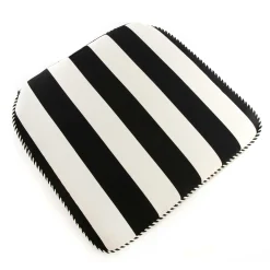 Courtyard Outdoor Accent Chair Cushion - Bathing Hut|MacKenzie-Childs