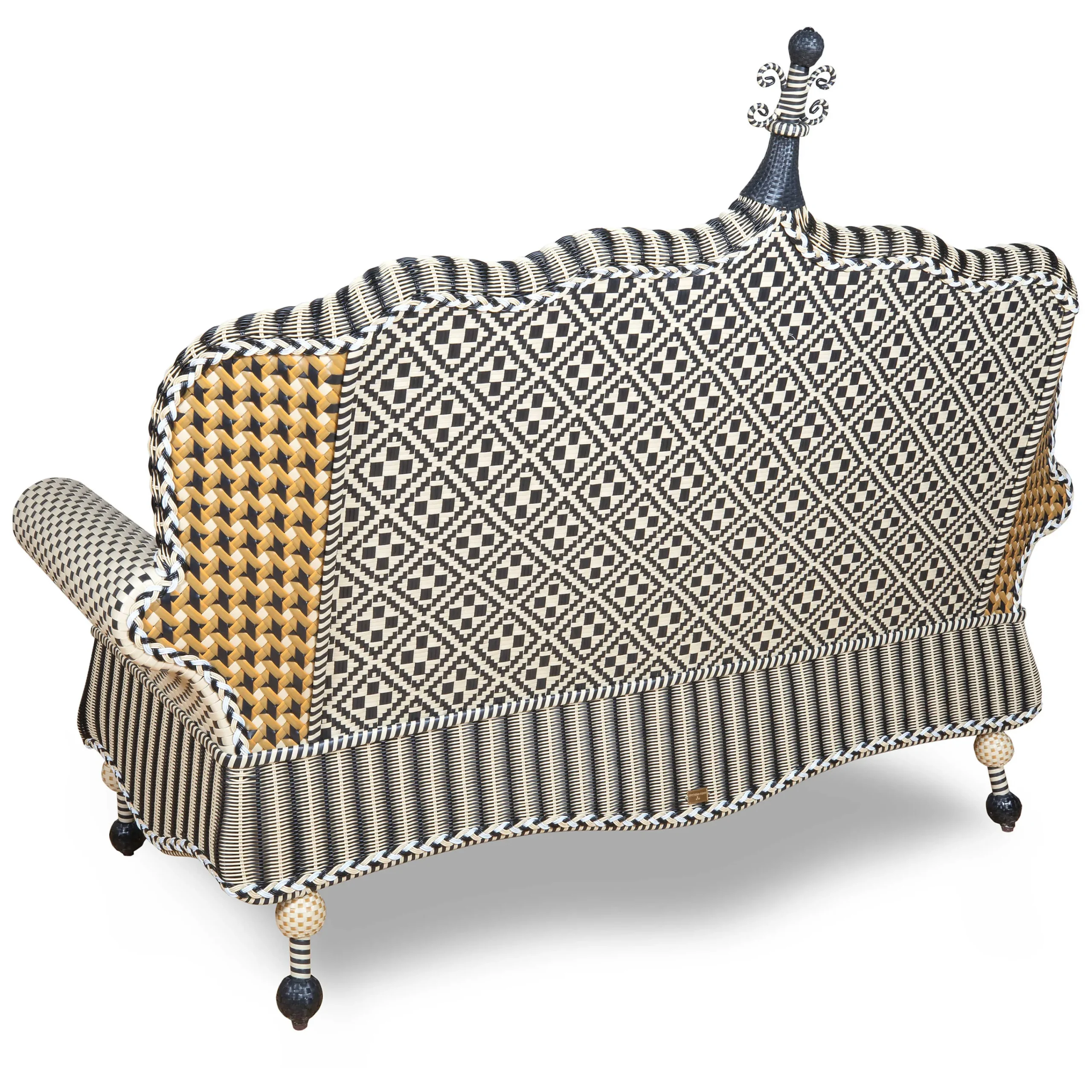Courtyard Outdoor Loveseat - Queen Bee|MacKenzie-Childs Online