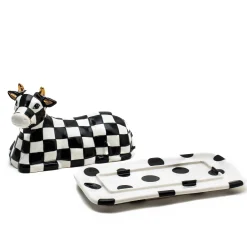 Cow Creamery Butter Dish|MacKenzie-Childs Outlet