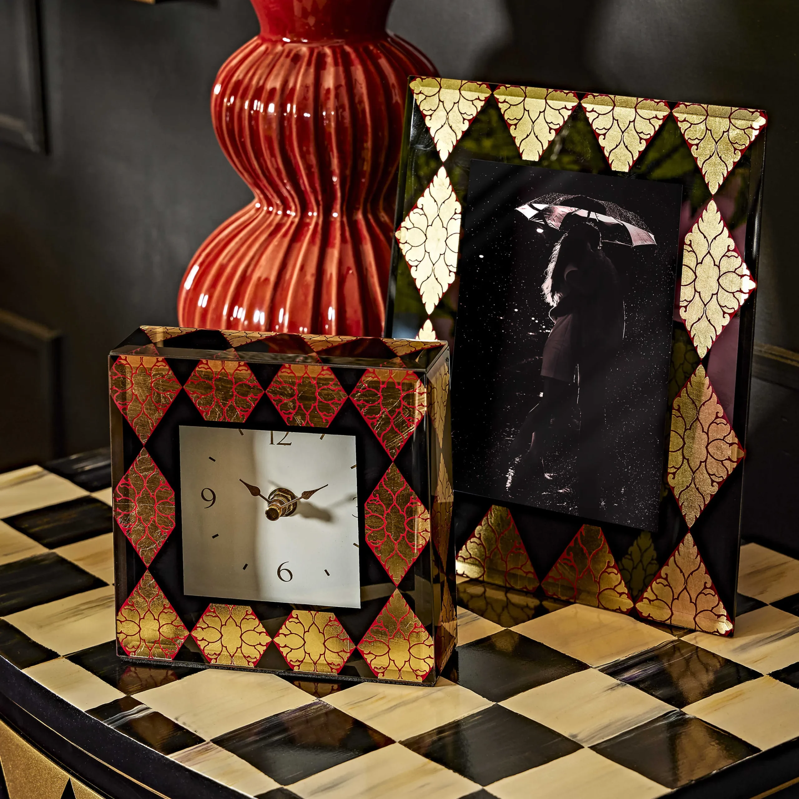 Evenfall Desk Clock|MacKenzie-Childs Best