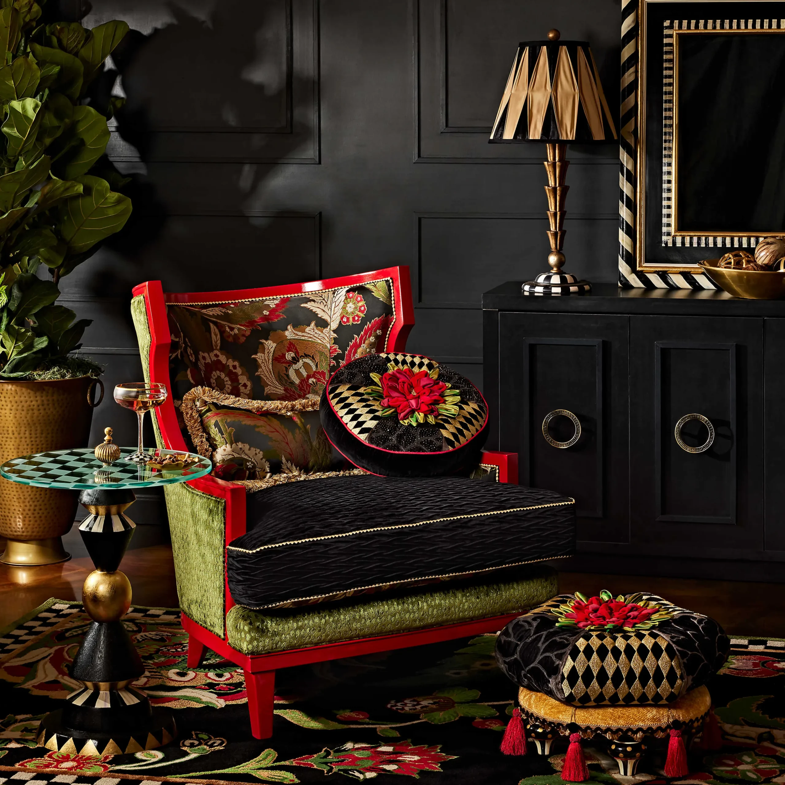 Evenfall Wing Chair|MacKenzie-Childs Online