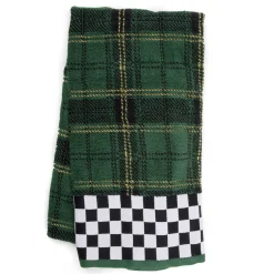 Evergreen Plaid Bath Towel|MacKenzie-Childs Clearance