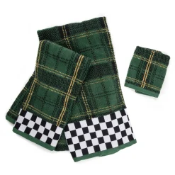 Evergreen Plaid Hand Towel|MacKenzie-Childs New