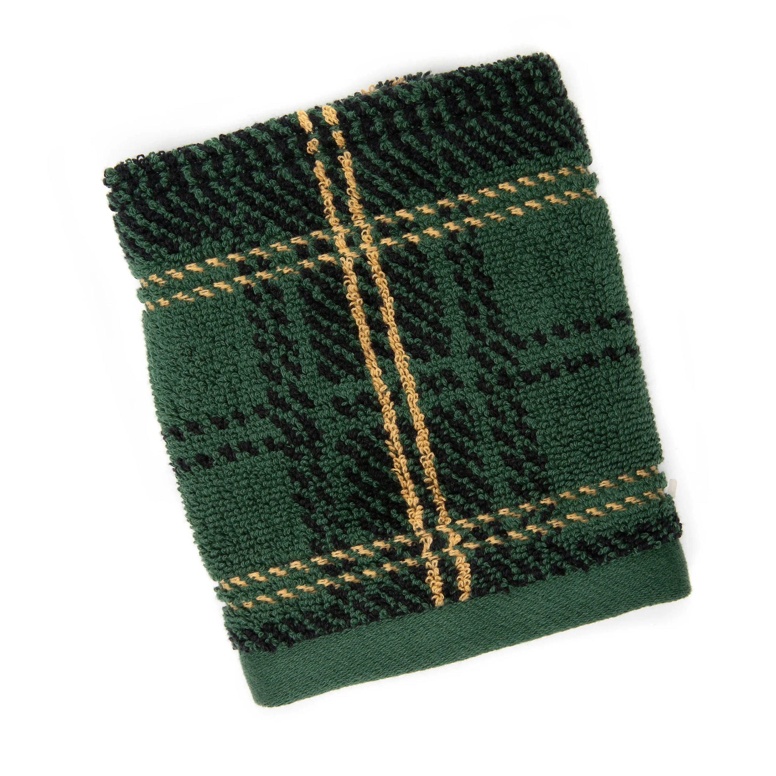 Evergreen Plaid Washcloth|MacKenzie-Childs Discount