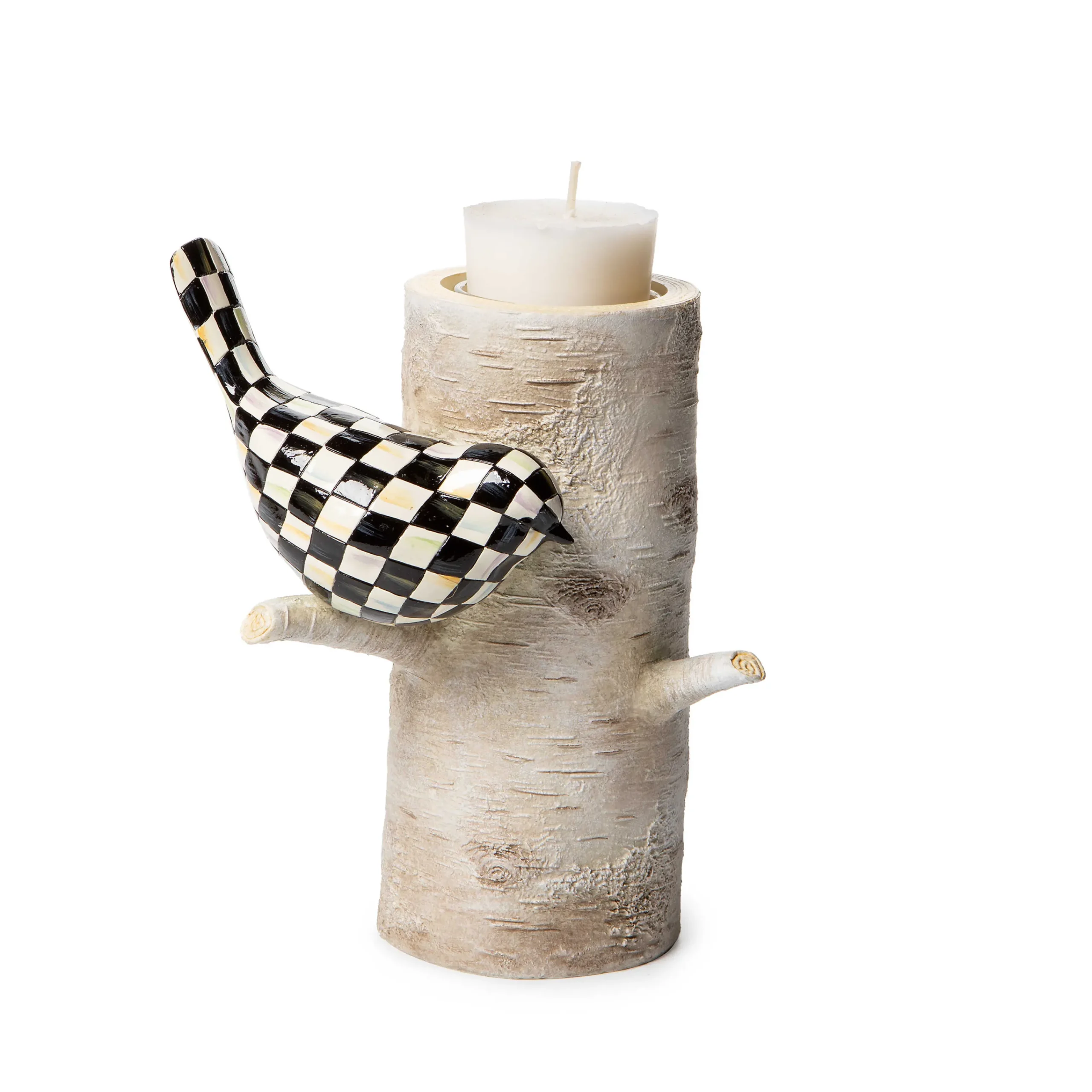 Farmhouse Birch Tealight Holder - Tall|MacKenzie-Childs Sale