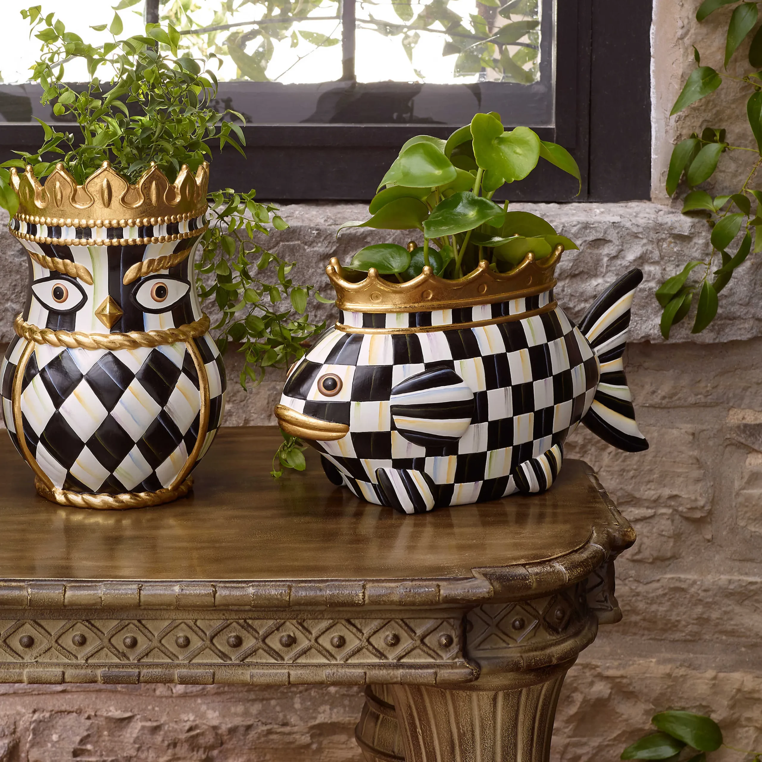 Fish Queen Garden Pot|MacKenzie-Childs Hot