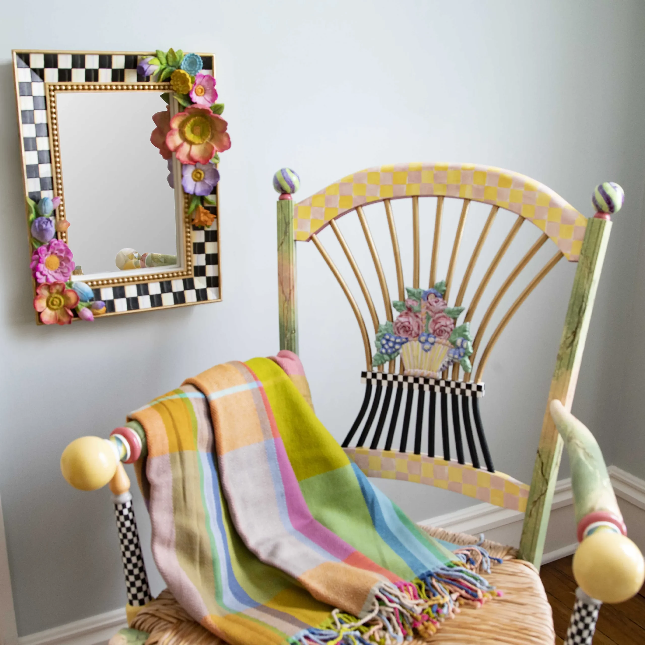 Floradot Mirror|MacKenzie-Childs Outlet