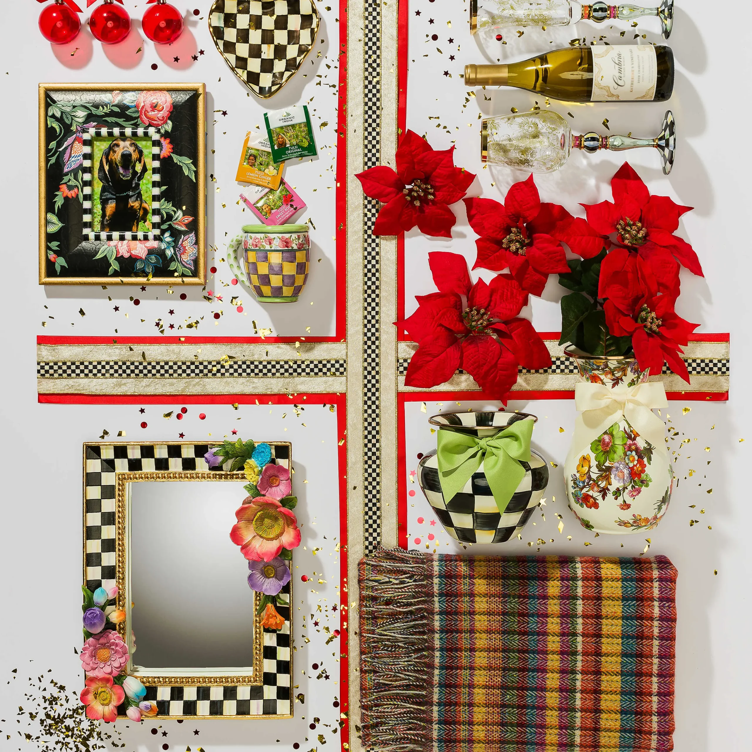 Floradot Mirror|MacKenzie-Childs Outlet