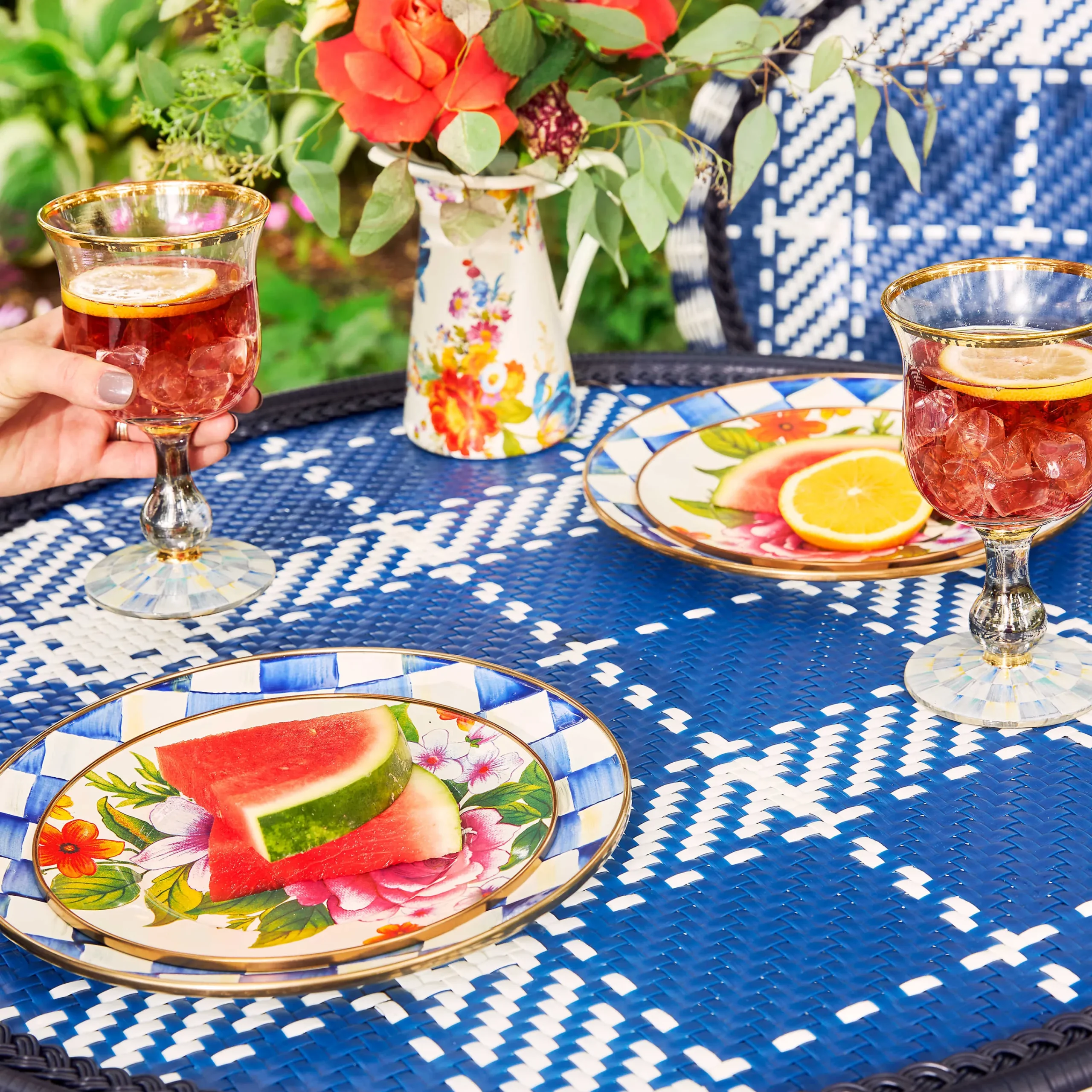 Flower Market Appetizer Plates - Set Of 4|MacKenzie-Childs Outlet