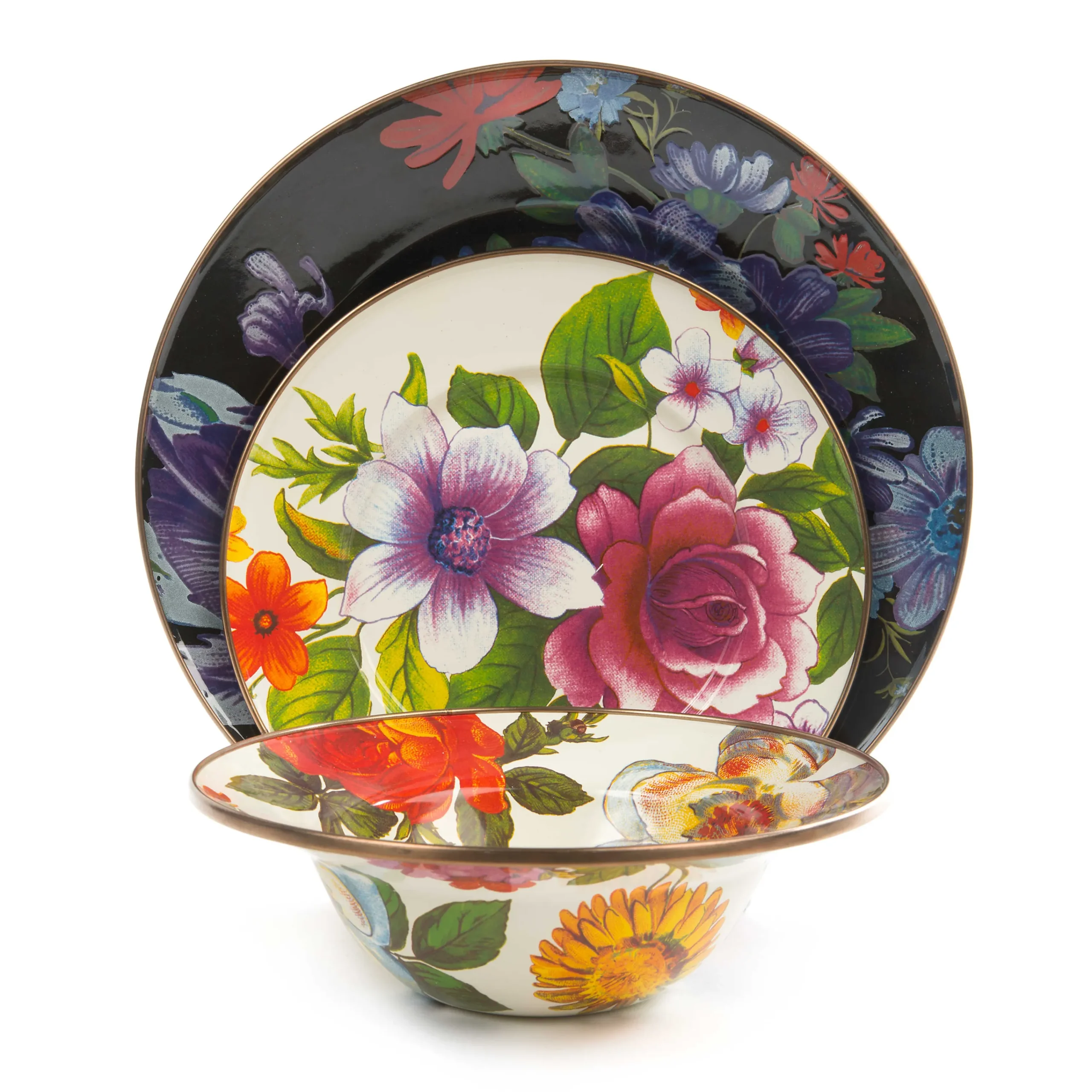 Flower Market Breakfast Bowl - White|MacKenzie-Childs Hot