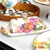 Flower Market Butter Box - White|MacKenzie-Childs Outlet