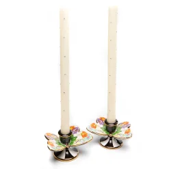 Flower Market Butterfly Candle Holders - Set Of 2|MacKenzie-Childs