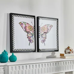 Flower Market Butterfly Wall Art - Set Of 2|MacKenzie-Childs Best