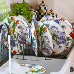 Flower Market Dinner Plate - White|MacKenzie-Childs Outlet