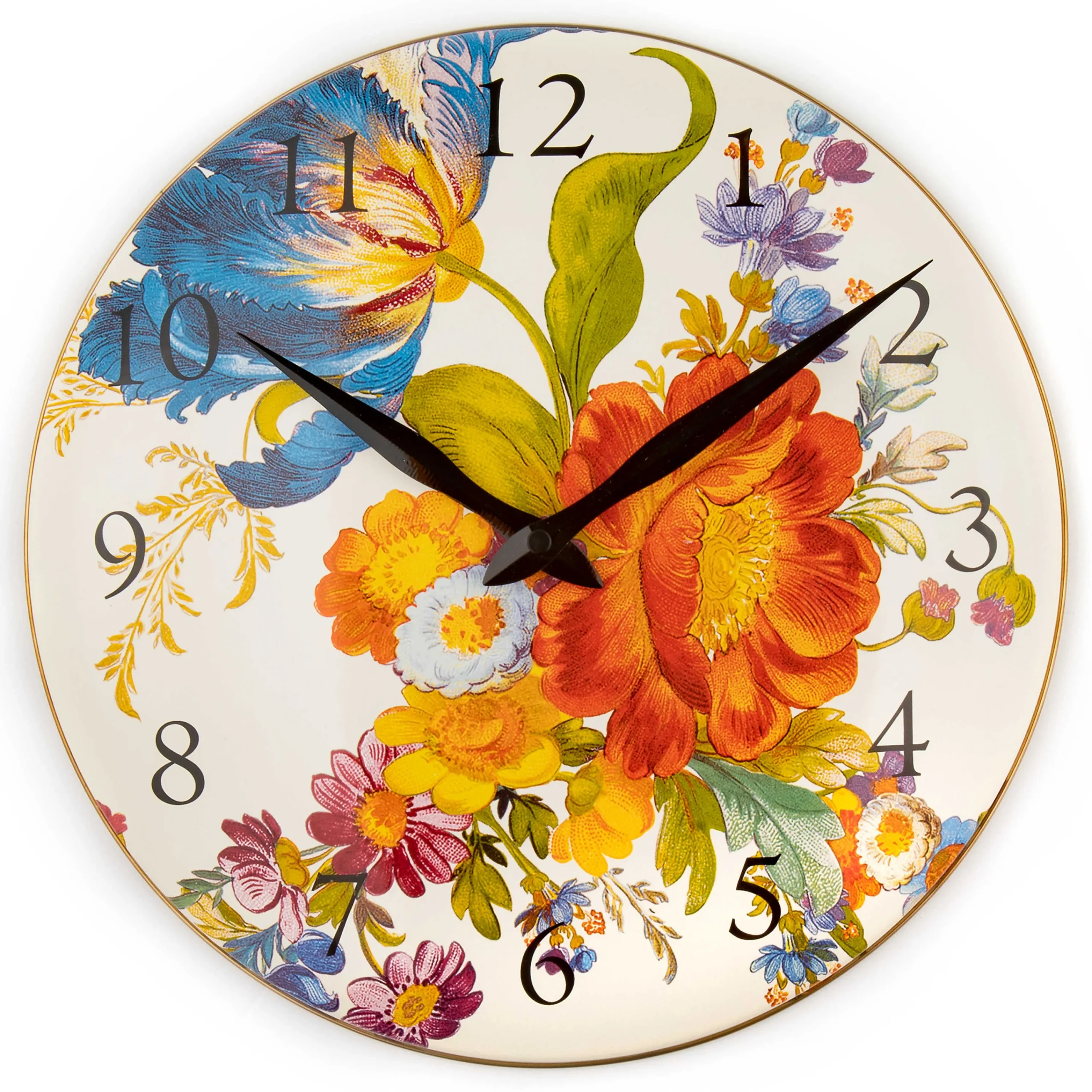 Flower Market Enamel Clock|MacKenzie-Childs