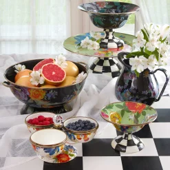 Flower Market Everything Bowl - Black|MacKenzie-Childs Best