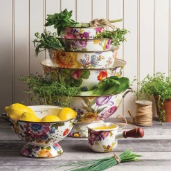 Flower Market Extra Large Everyday Bowl - White|MacKenzie-Childs Online