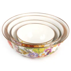 Flower Market Extra Large Everyday Bowl - White|MacKenzie-Childs Online