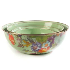 Flower Market Extra Large Everyday Bowl - Green|MacKenzie-Childs Sale