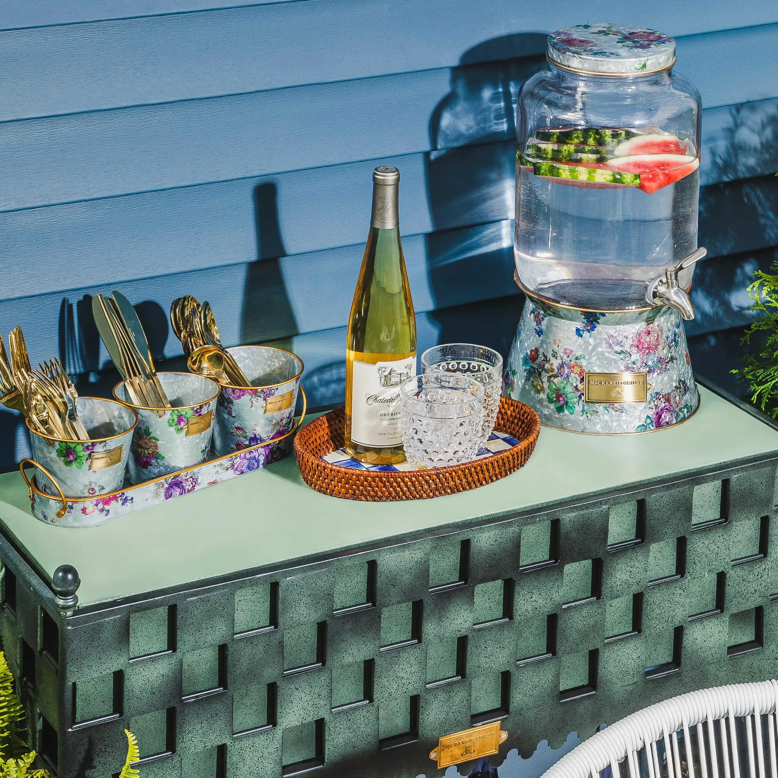 Flower Market Galvanized Beverage Dispenser|MacKenzie-Childs Sale