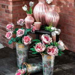 Flower Market Galvanized Flower Buckets - Set Of 3|MacKenzie-Childs Best