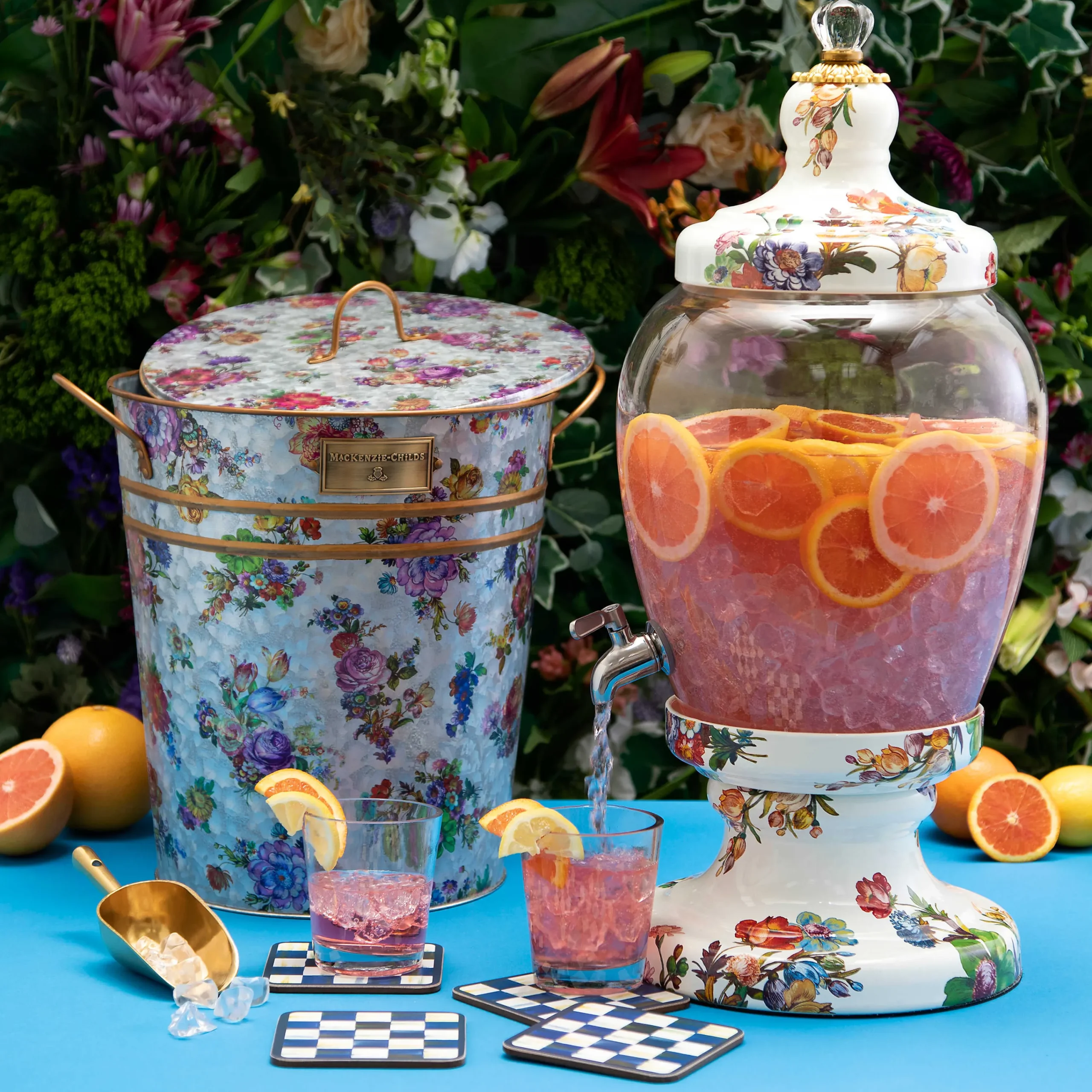 Flower Market Galvanized Container With Scoop|MacKenzie-Childs Best