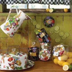 Flower Market Large Canister - White|MacKenzie-Childs Sale