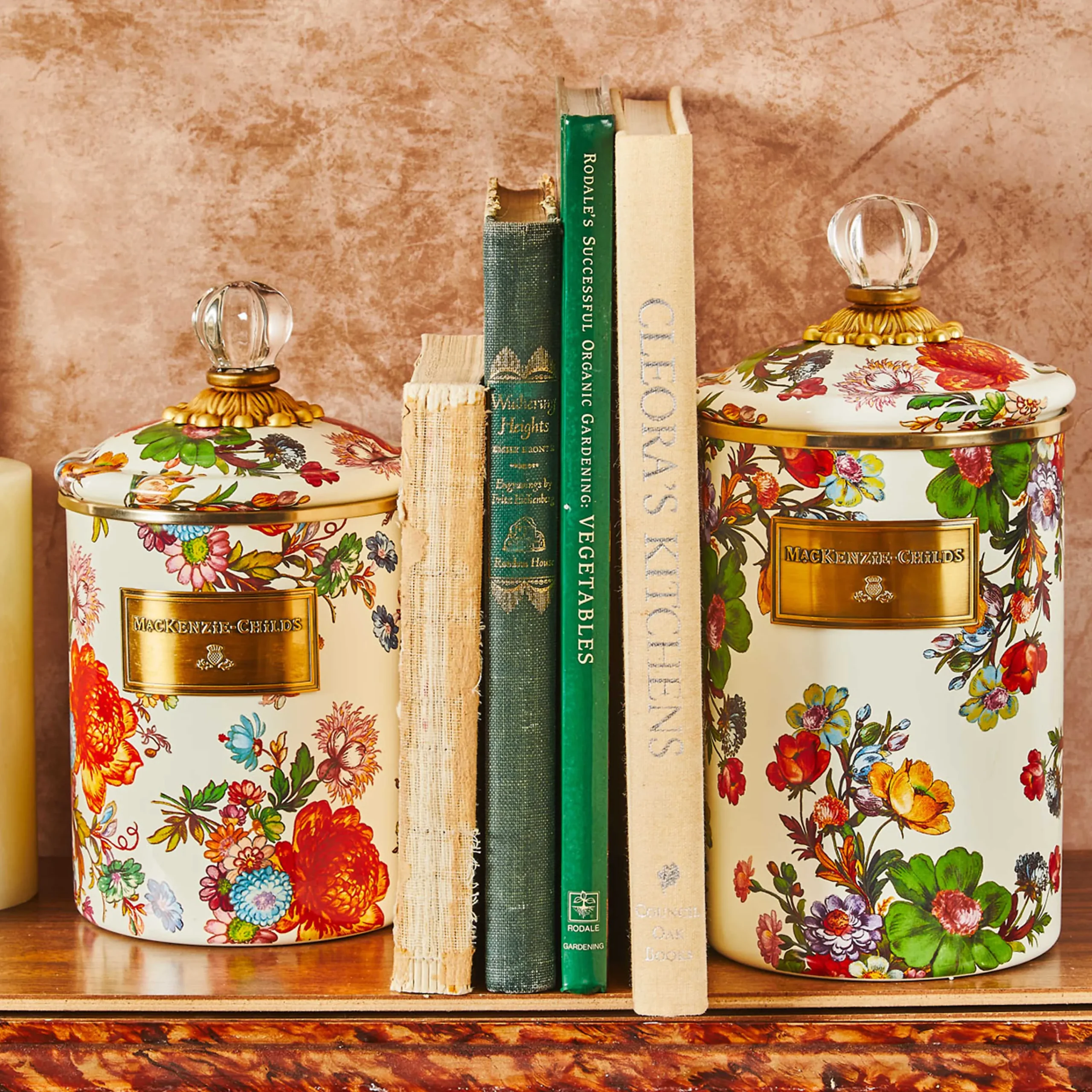 Flower Market Large Canister - White|MacKenzie-Childs Sale