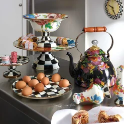 Flower Market Large Compote - White|MacKenzie-Childs New