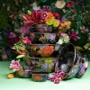 Flower Market Large Everyday Bowl - Black|MacKenzie-Childs Sale