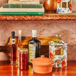 Flower Market Medium Canister - White|MacKenzie-Childs Discount