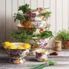 Flower Market Medium Everyday Bowl - White|MacKenzie-Childs Clearance