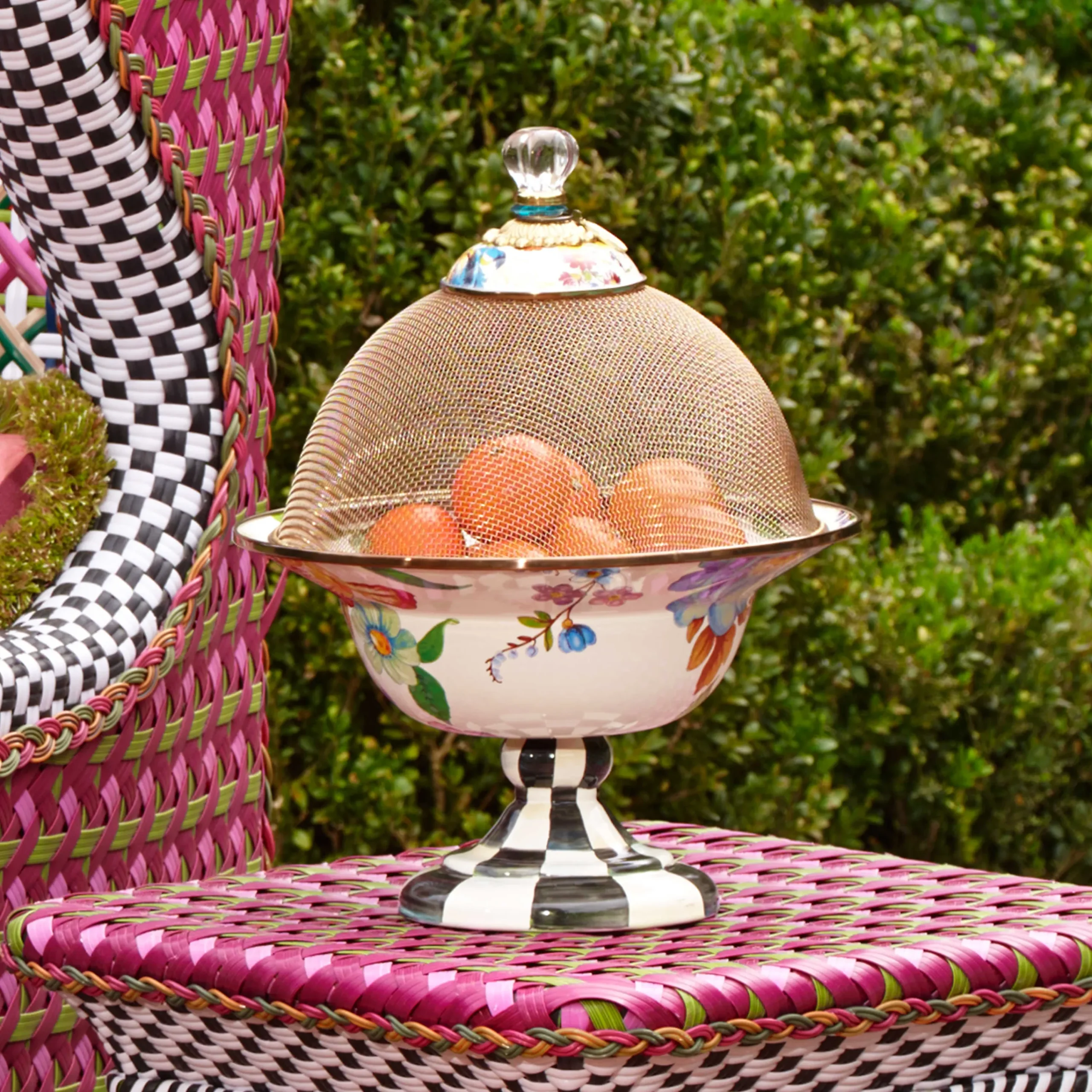 Flower Market Mesh Dome - Small|MacKenzie-Childs Discount