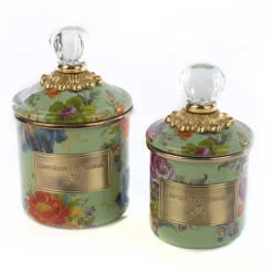 Flower Market Mini Canister - Green|MacKenzie-Childs Discount