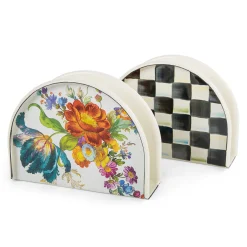 Flower Market Napkin Holder - White|MacKenzie-Childs Discount