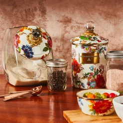 Flower Market Pinch Bowl - White|MacKenzie-Childs Outlet