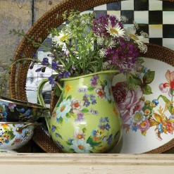 Flower Market Pitcher - Green|MacKenzie-Childs Hot