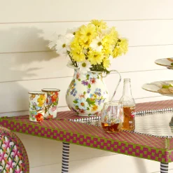 Flower Market Pitcher - White|MacKenzie-Childs Discount