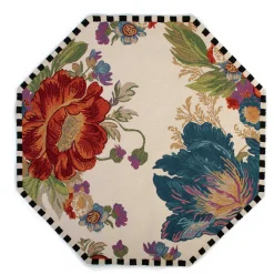 Flower Market Reflections Rug - 6' Octagon - Ivory|MacKenzie-Childs Hot
