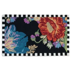 Flower Market Reflections Rug - Black - 2'3" X 3'9"|MacKenzie-Childs New