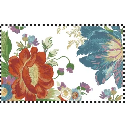 Flower Market Reflections Rug - 5' X 8' - Ivory|MacKenzie-Childs New