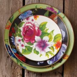 Flower Market Salad/Dessert Plate - White|MacKenzie-Childs Best