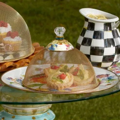 Flower Market Serving Platter - White|MacKenzie-Childs Outlet