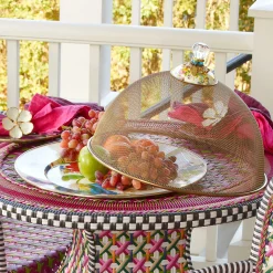 Flower Market Serving Platter - White|MacKenzie-Childs Outlet