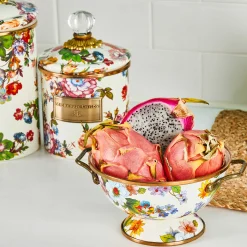 Flower Market Small Canister - White|MacKenzie-Childs