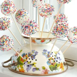 Flower Market Small Colander - White|MacKenzie-Childs Sale