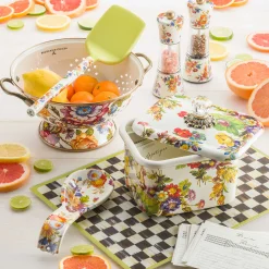Flower Market Spoon Rest - White|MacKenzie-Childs New