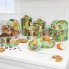 Flower Market Squashed Pot - Green|MacKenzie-Childs Online
