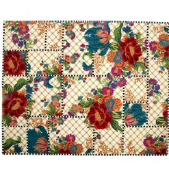 Flower Market Trellis Rug - Ivory - 8' X 10'|MacKenzie-Childs Online