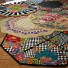 Flower Market Trellis Rug - Black - 6' Octagon|MacKenzie-Childs Online